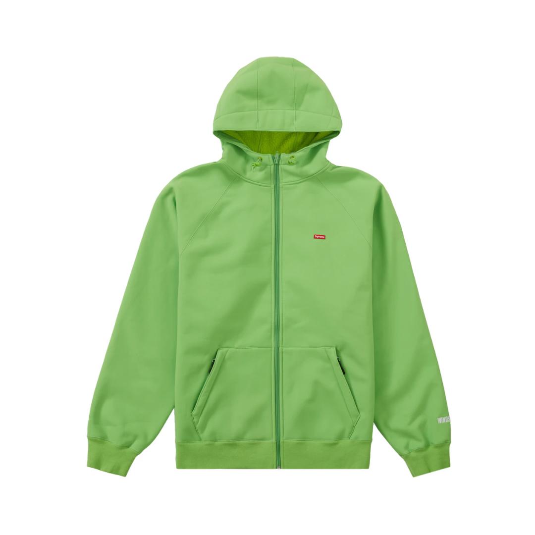 Supreme WINDSTOPPER Zip Up Hooded Sweatshirt (FW21) Bright Green