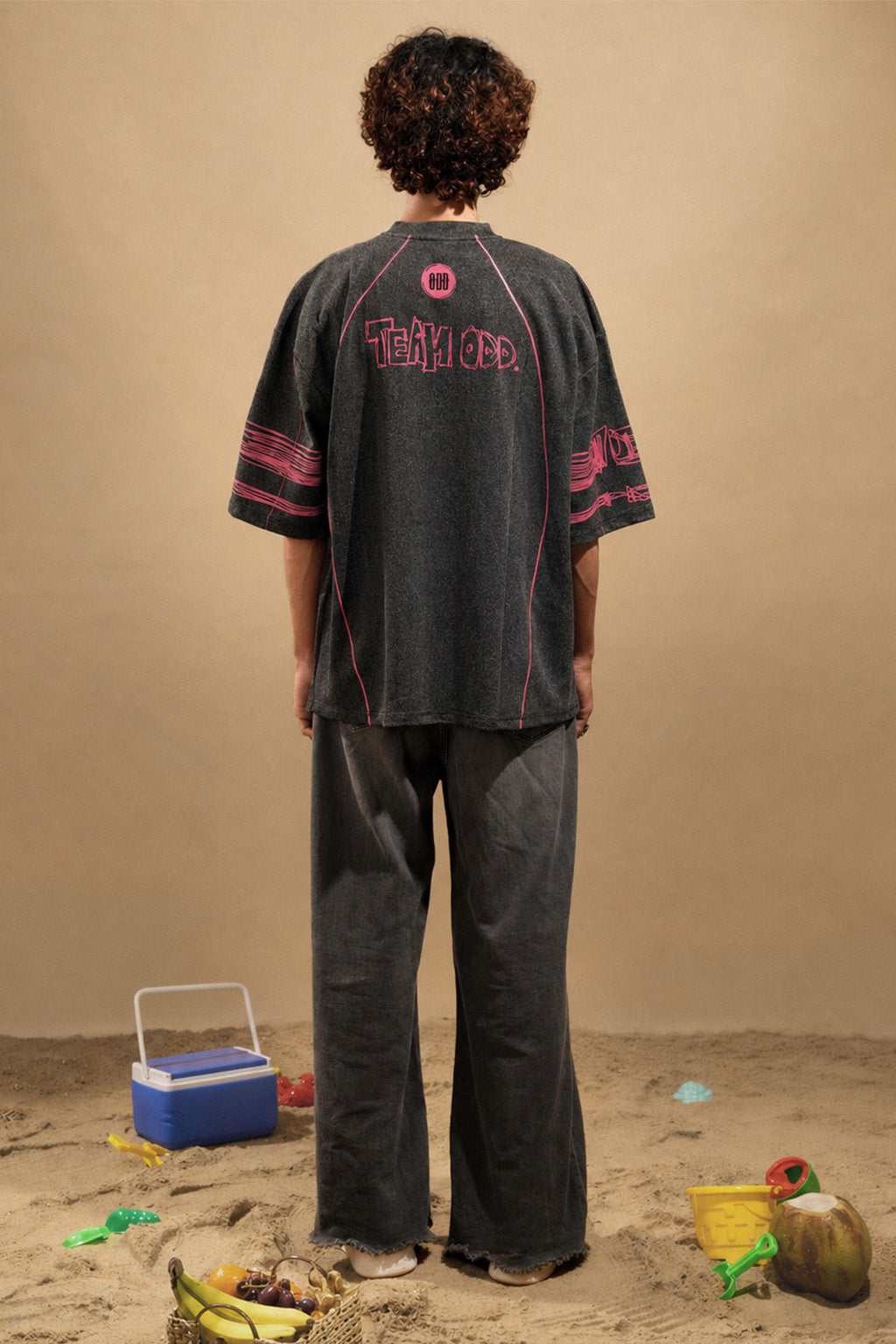 Black-Red Jersey Tshirt