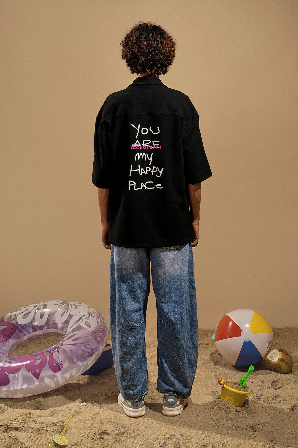 You're My Happy Place Black Shirt