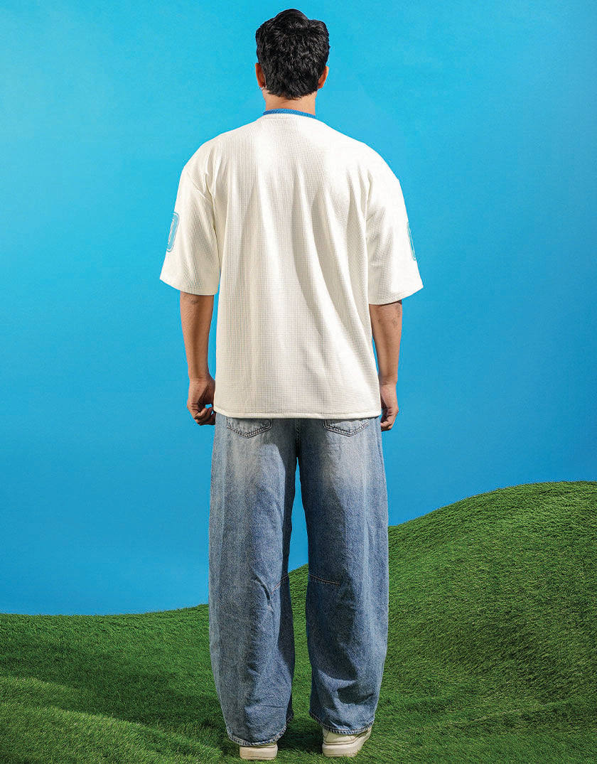 0:00 White Jersey - relaxed fit fashion jersey, Odd Not Even streetwear