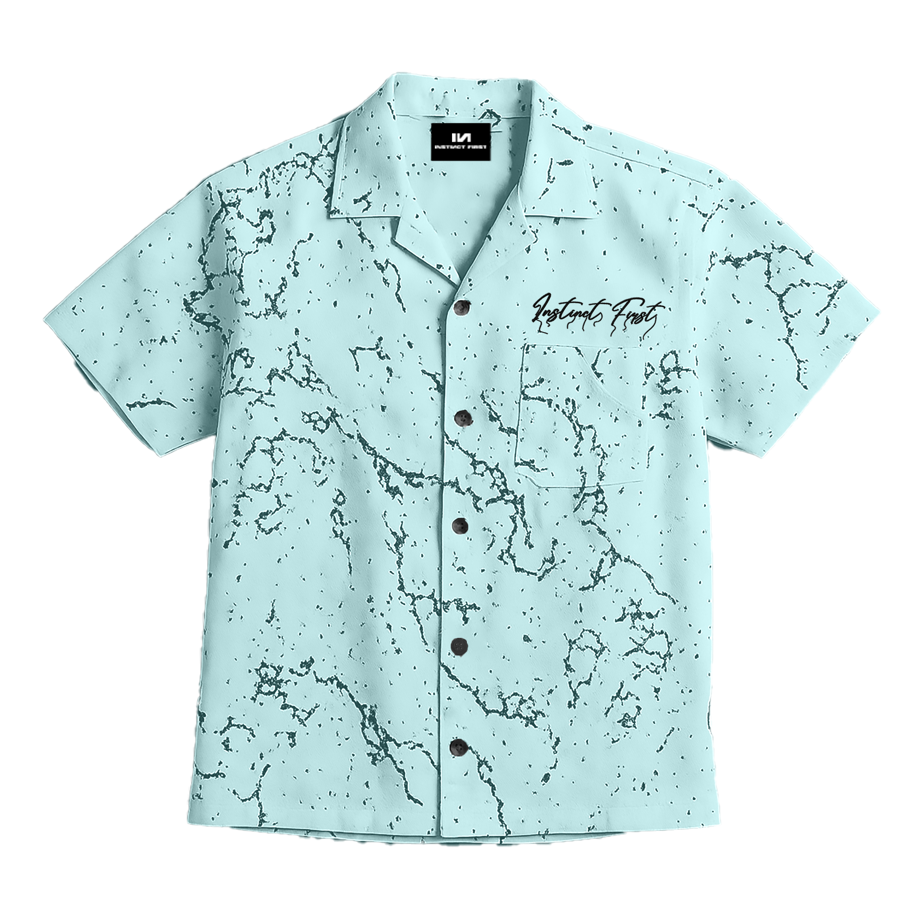 Splatter Shirt - Relaxed Fit (Blue)