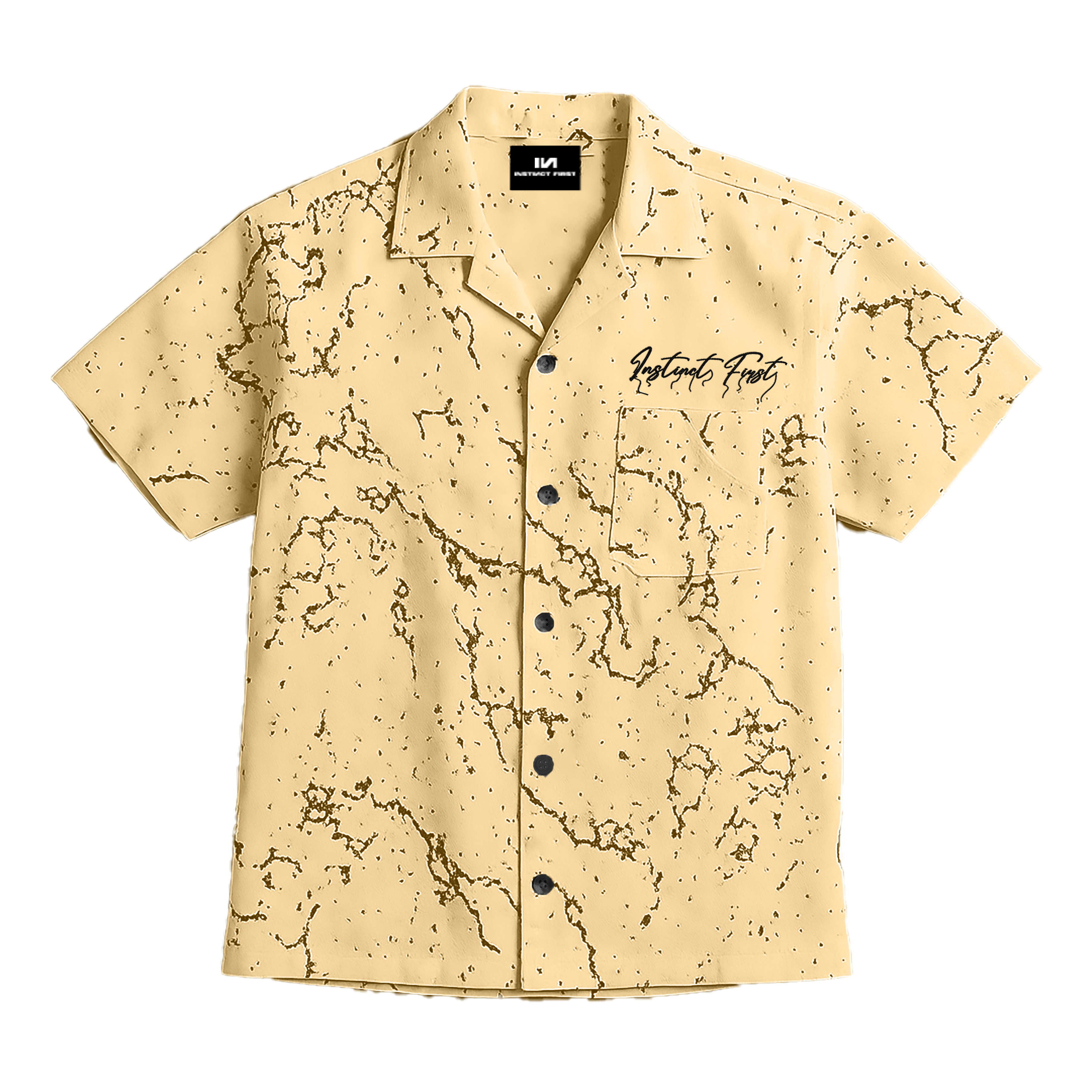 Splatter Shirt - Relaxed Fit (Camel Brown)