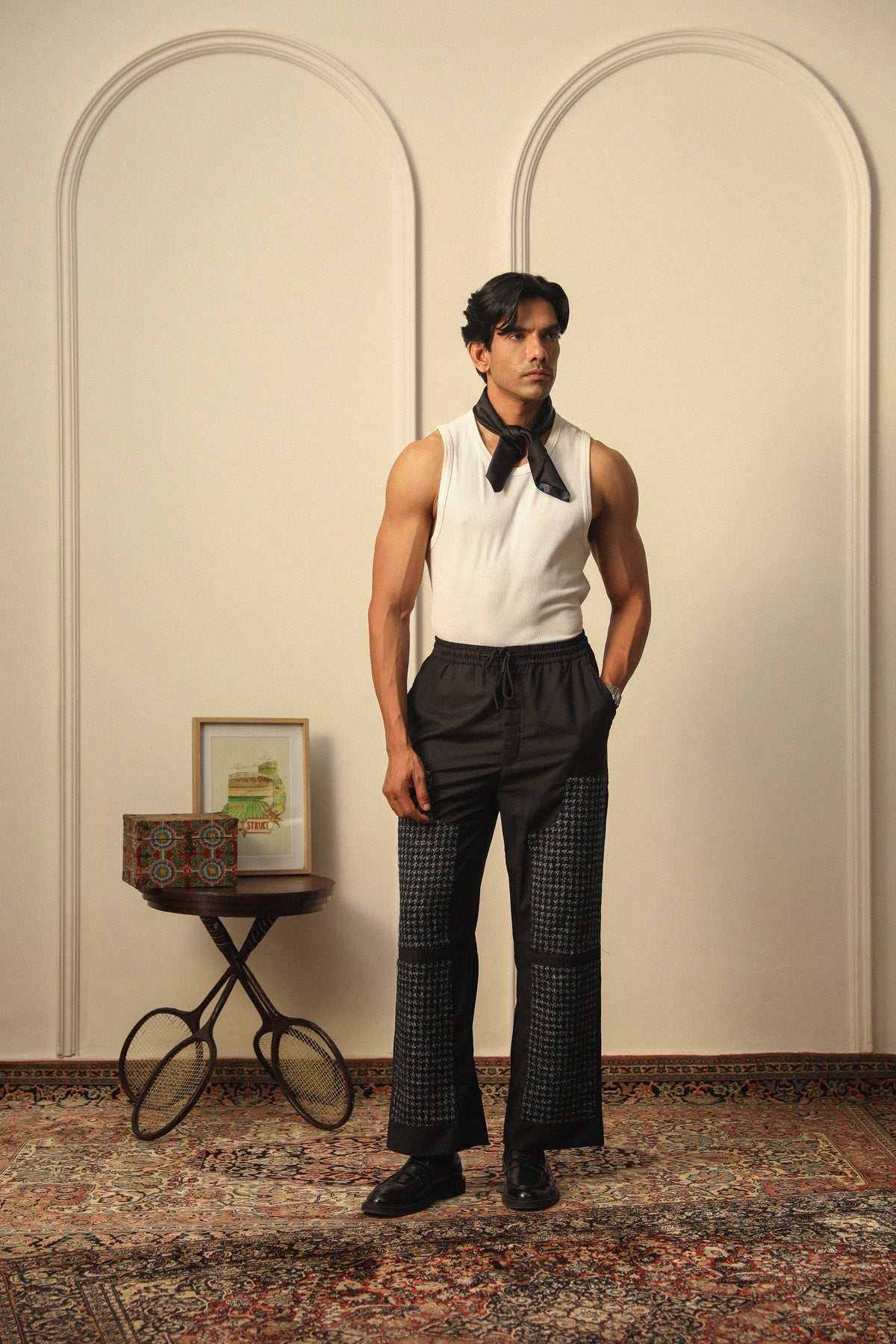 TWEED DOUBLE KNEE PANTS