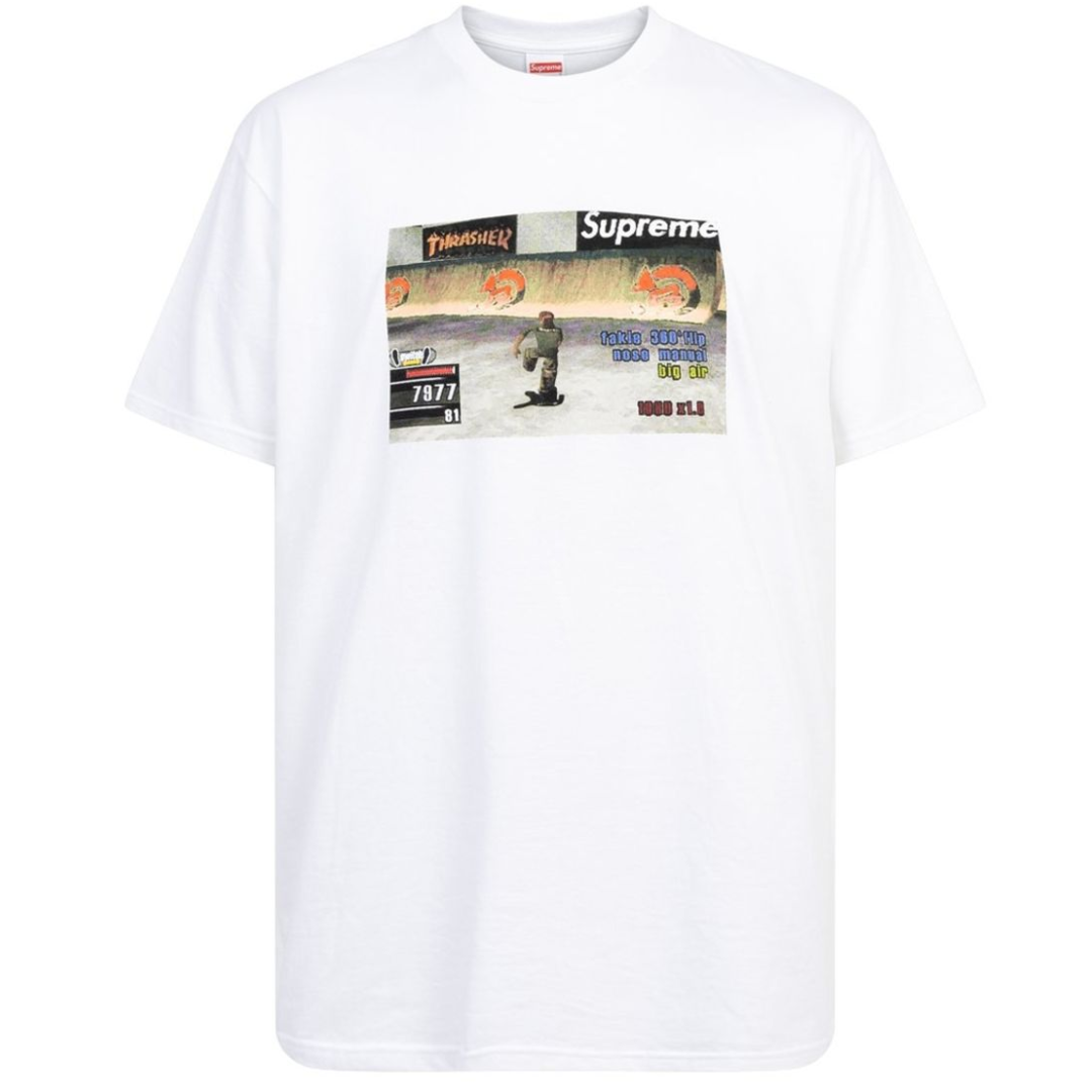 Supreme Thrasher Game Tee White