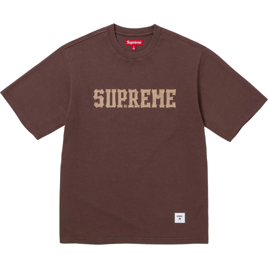 Supreme Twill Applique S/S Top Brown