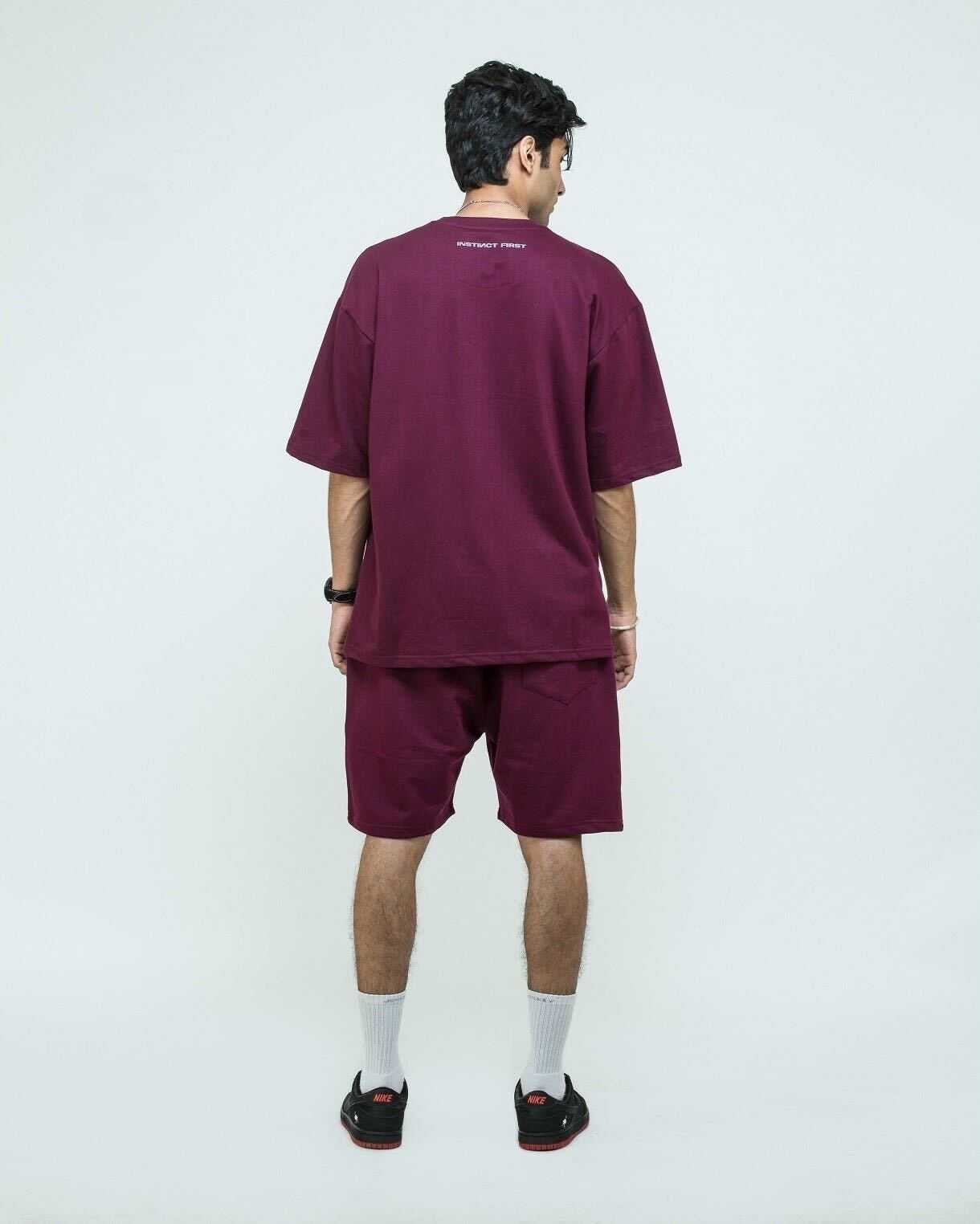 Wine Oversized T-shirts 