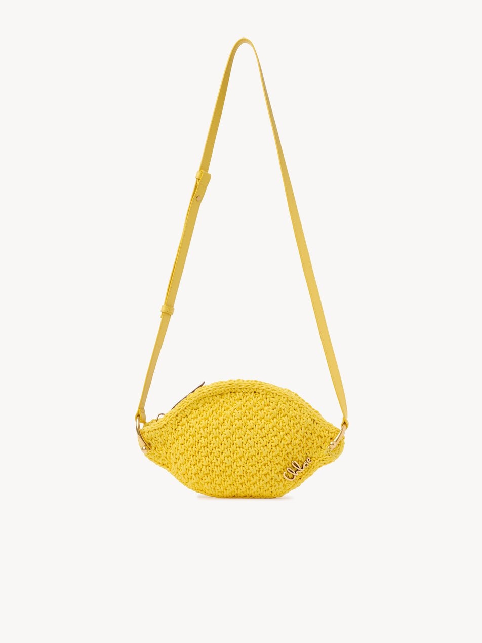 CHLOE Tropicus Lemon crossbody bag in waxed cord Radiant Yellow