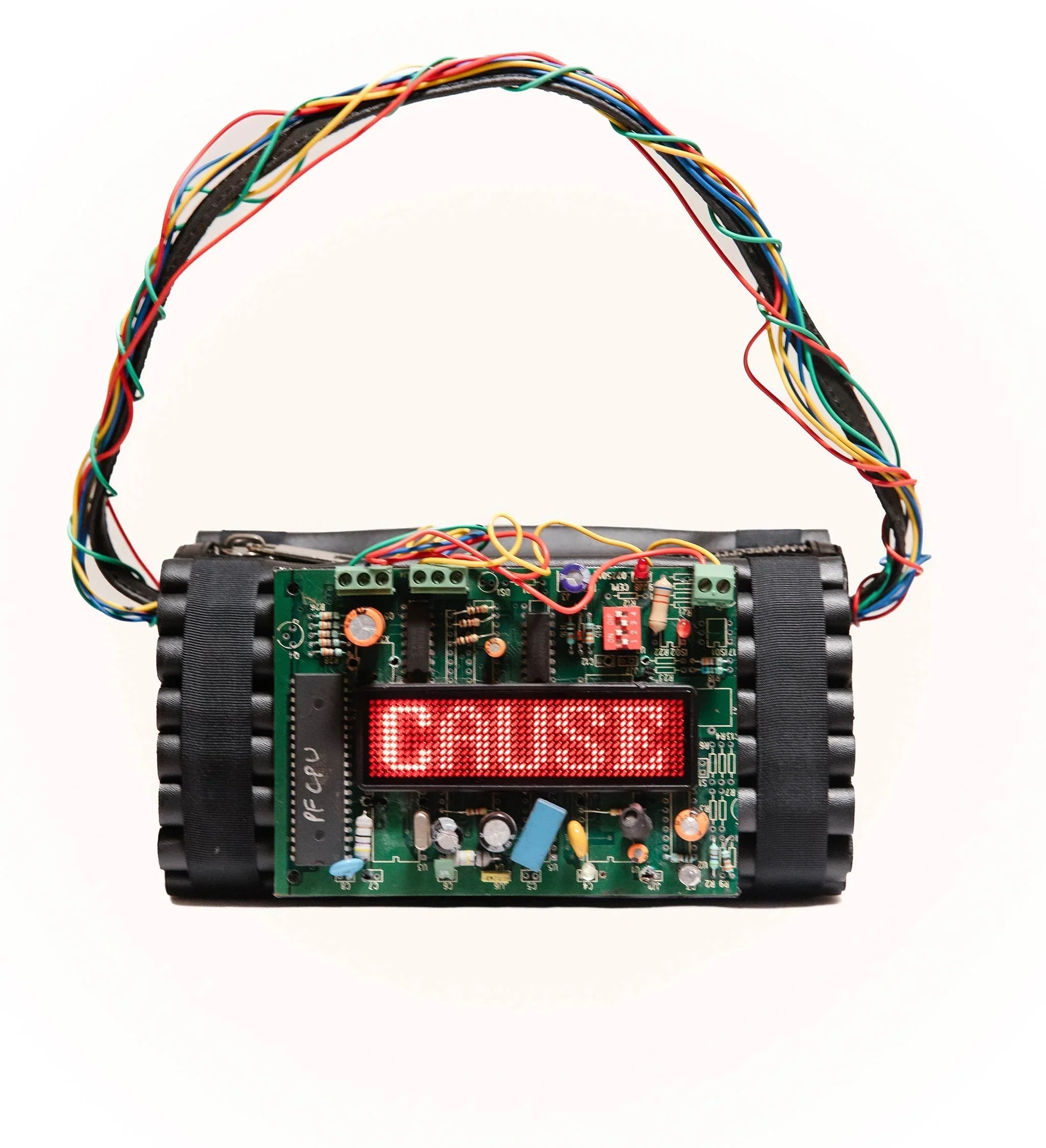 Time Bomb' Vegan Leather Hand Bag