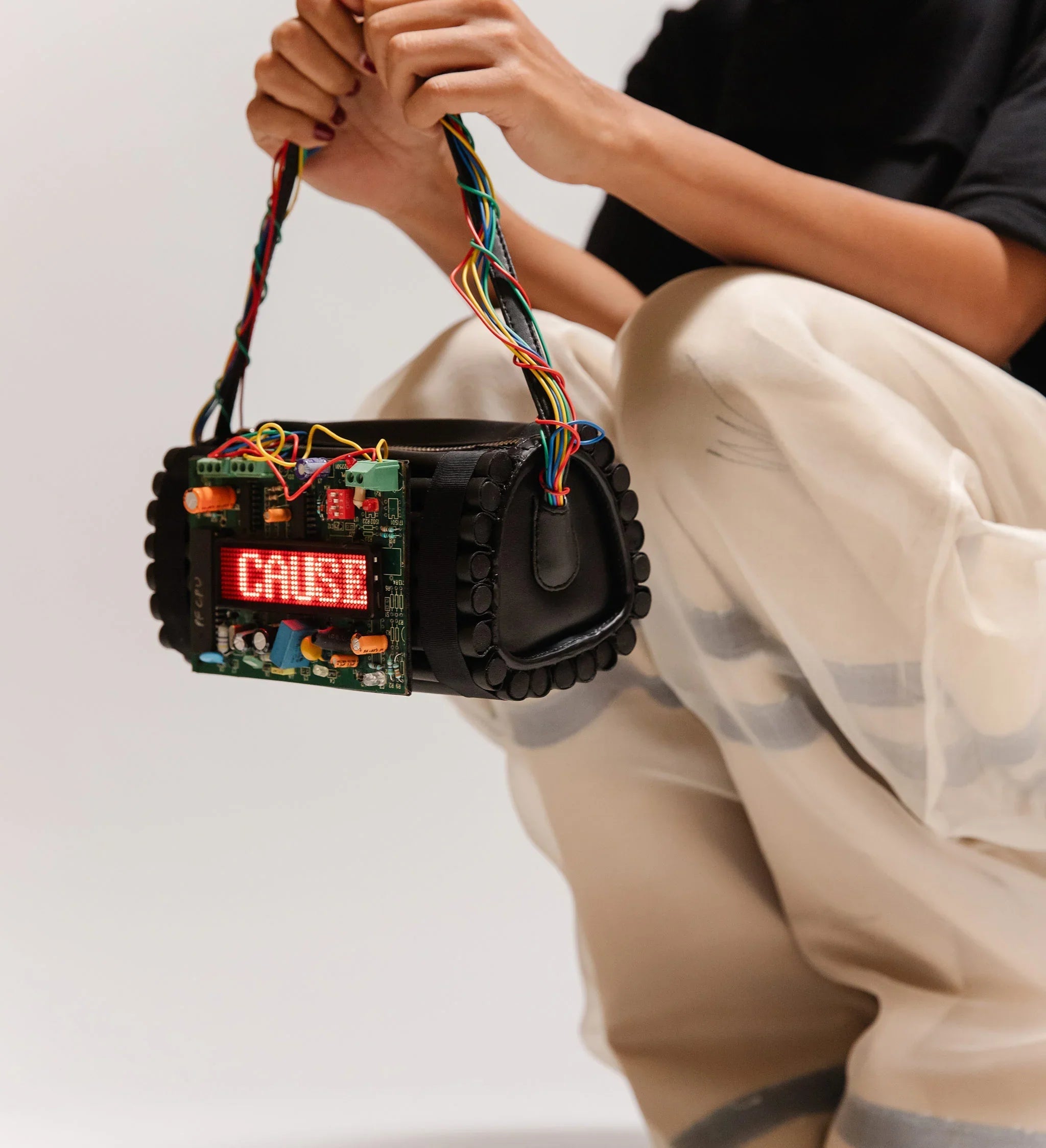 Time Bomb' Vegan Leather Hand Bag