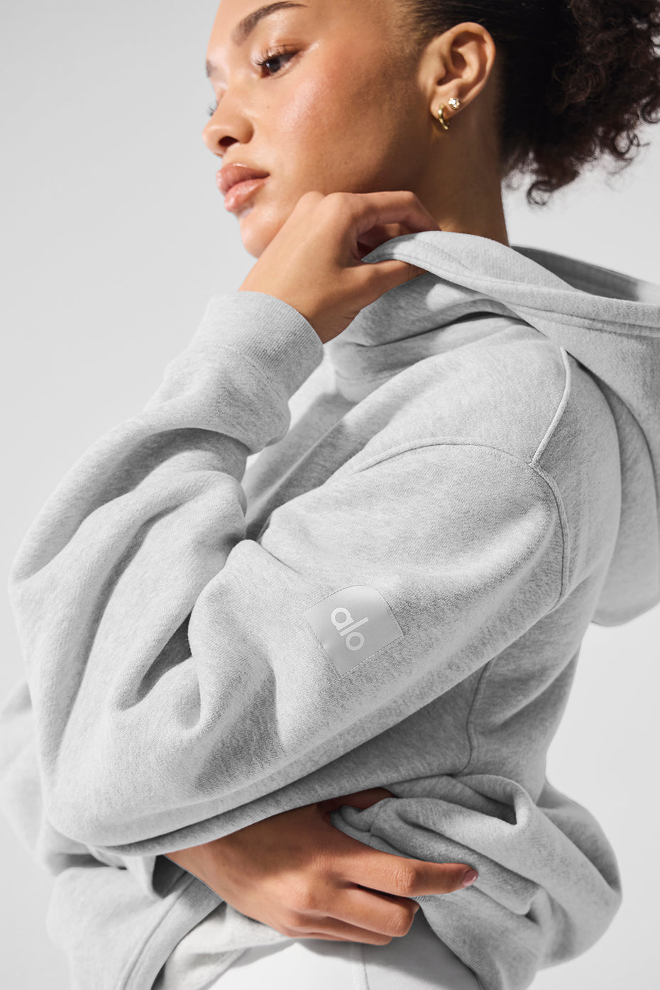 alo Renown Heavy Weight Hoodie - Athletic Heather Grey