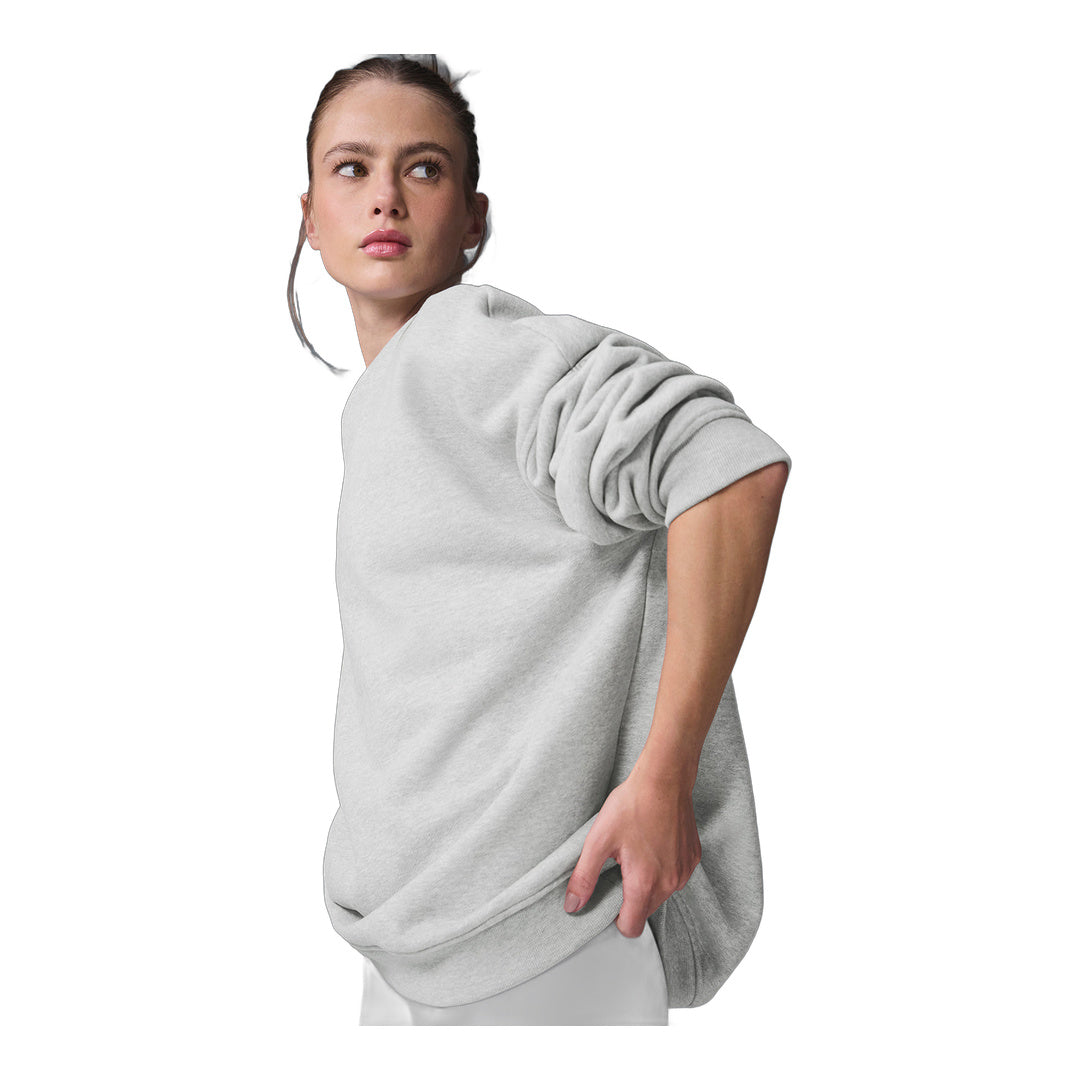 alo Renown Heavy Weight Crew Neck Pullover - Athletic Heather Grey