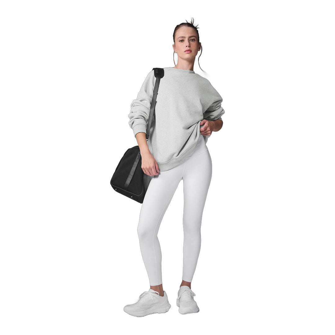 alo Renown Heavy Weight Crew Neck Pullover - Athletic Heather Grey