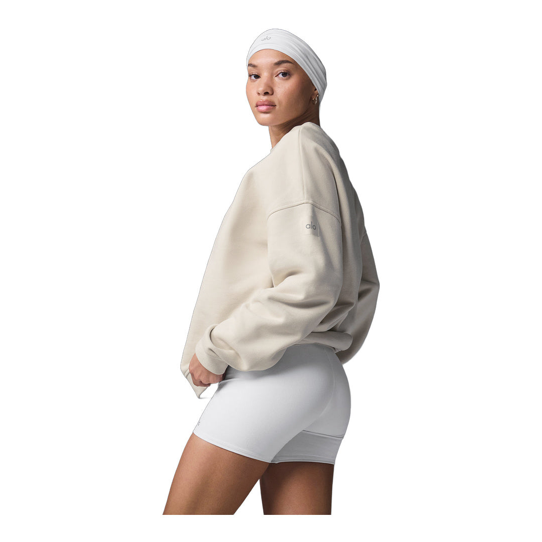alo Renown Heavy Weight Crew Neck Pullover - Bone