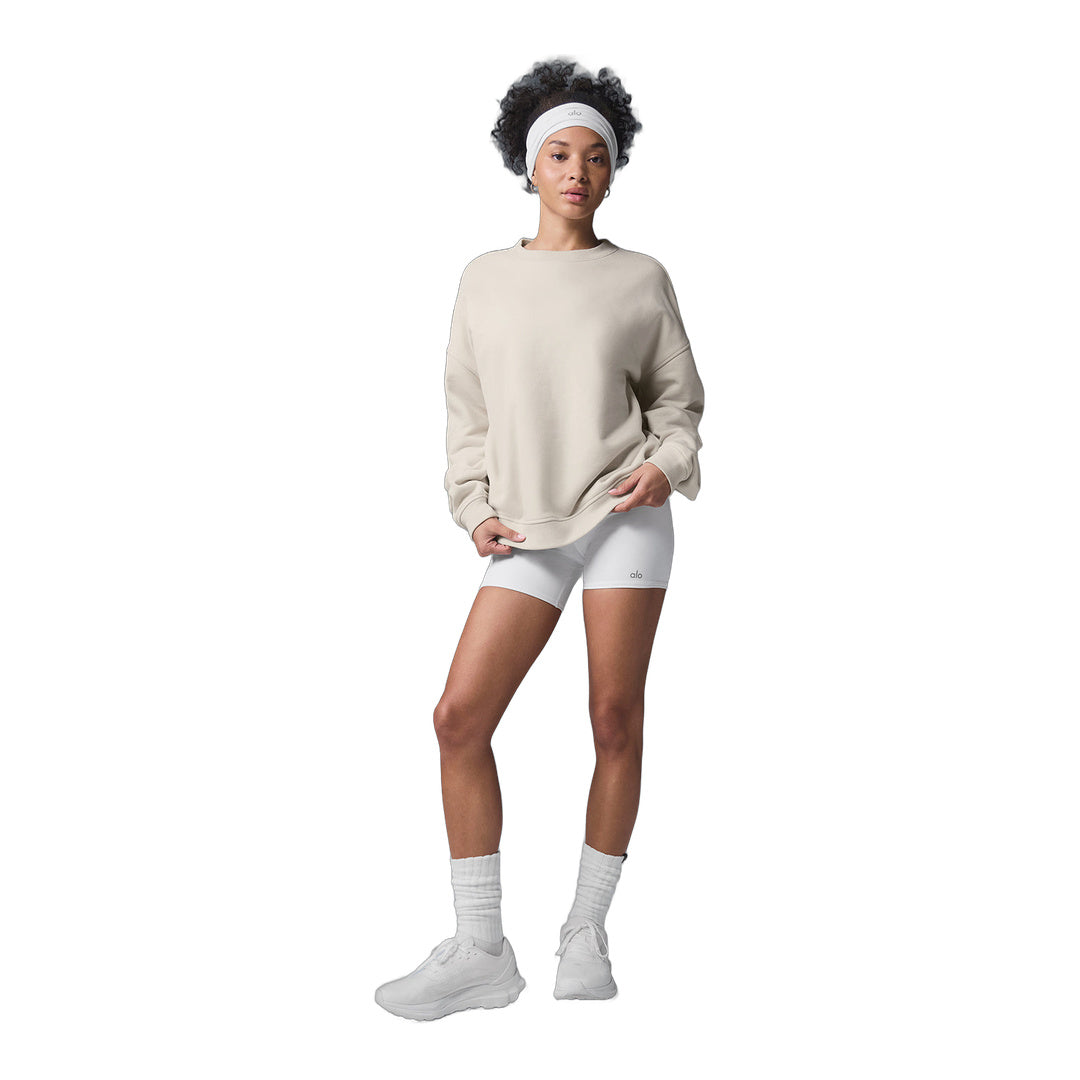alo Renown Heavy Weight Crew Neck Pullover - Bone