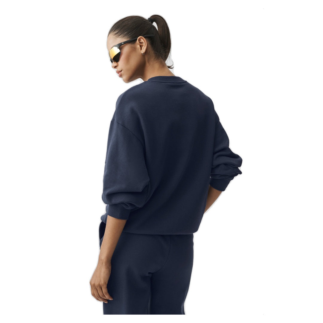 ALO Accolade Crew Neck Pullover - Navy