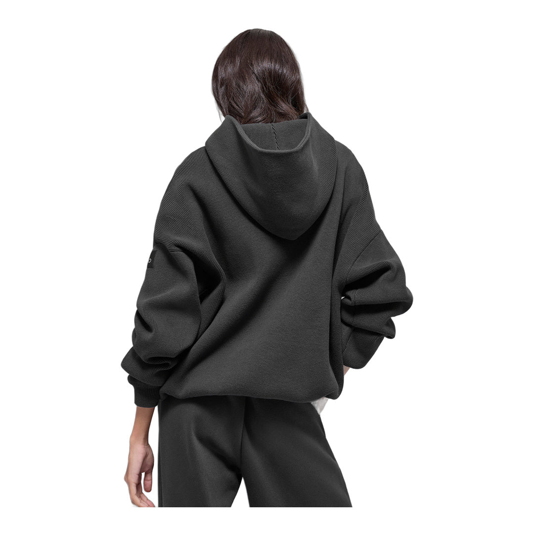 alo Scholar Hooded Sweater - Anthracite