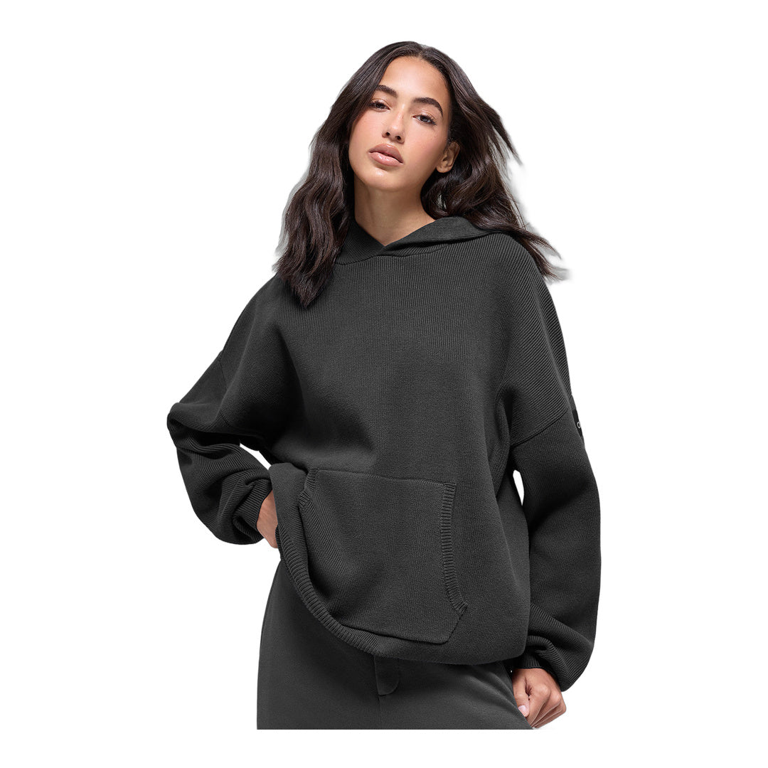 alo Scholar Hooded Sweater - Anthracite