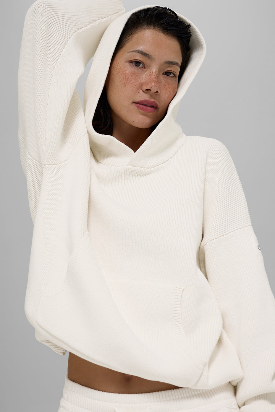 alo Scholar Hooded Sweater - Ivory