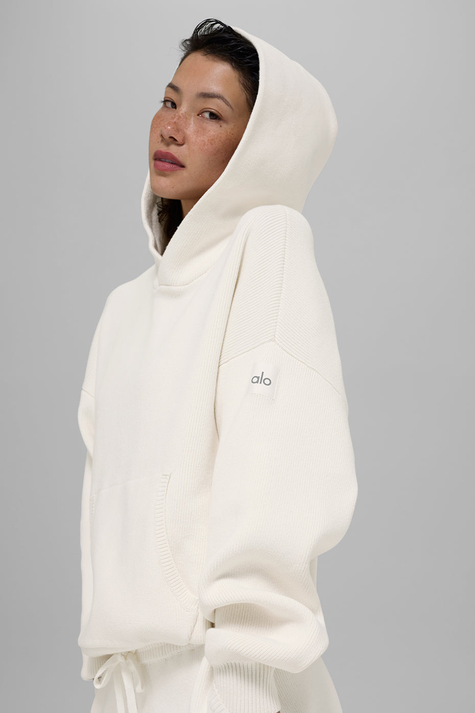 alo Scholar Hooded Sweater - Ivory