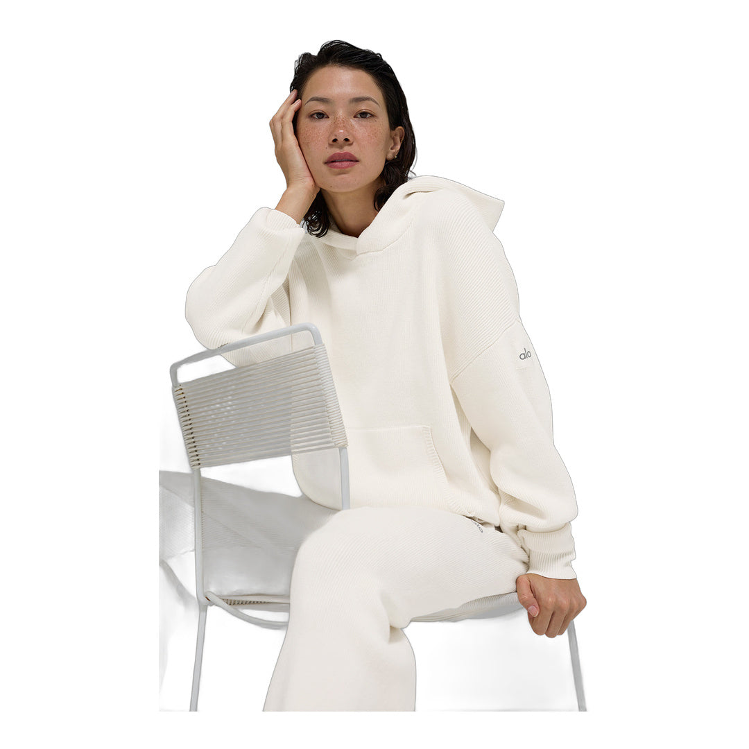 alo Scholar Hooded Sweater - Ivory