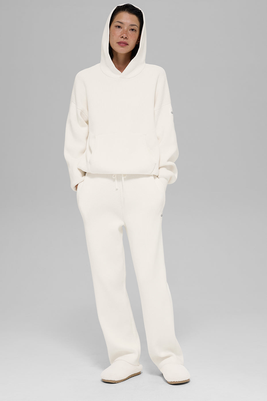 alo Scholar Hooded Sweater - Ivory