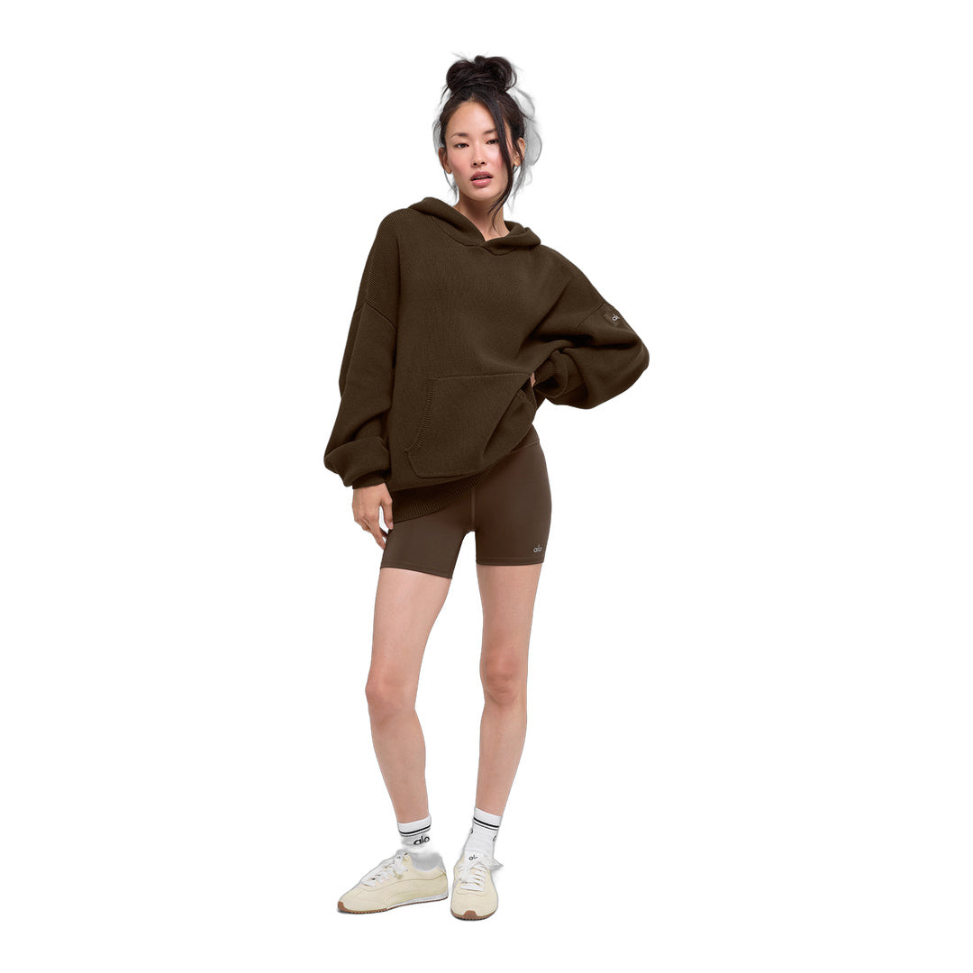 alo Scholar Hooded Sweater - Espresso