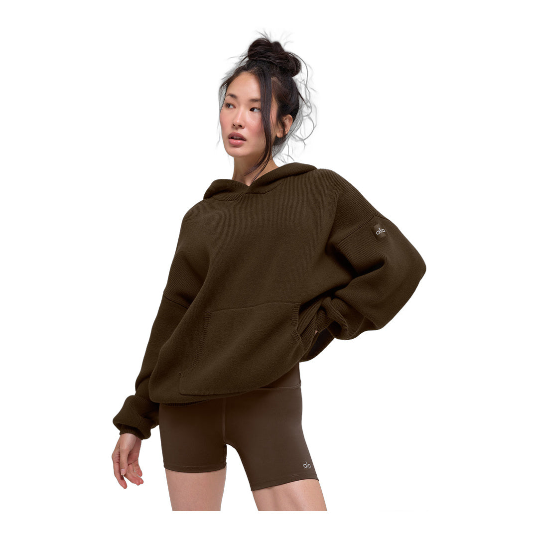 alo Scholar Hooded Sweater - Espresso