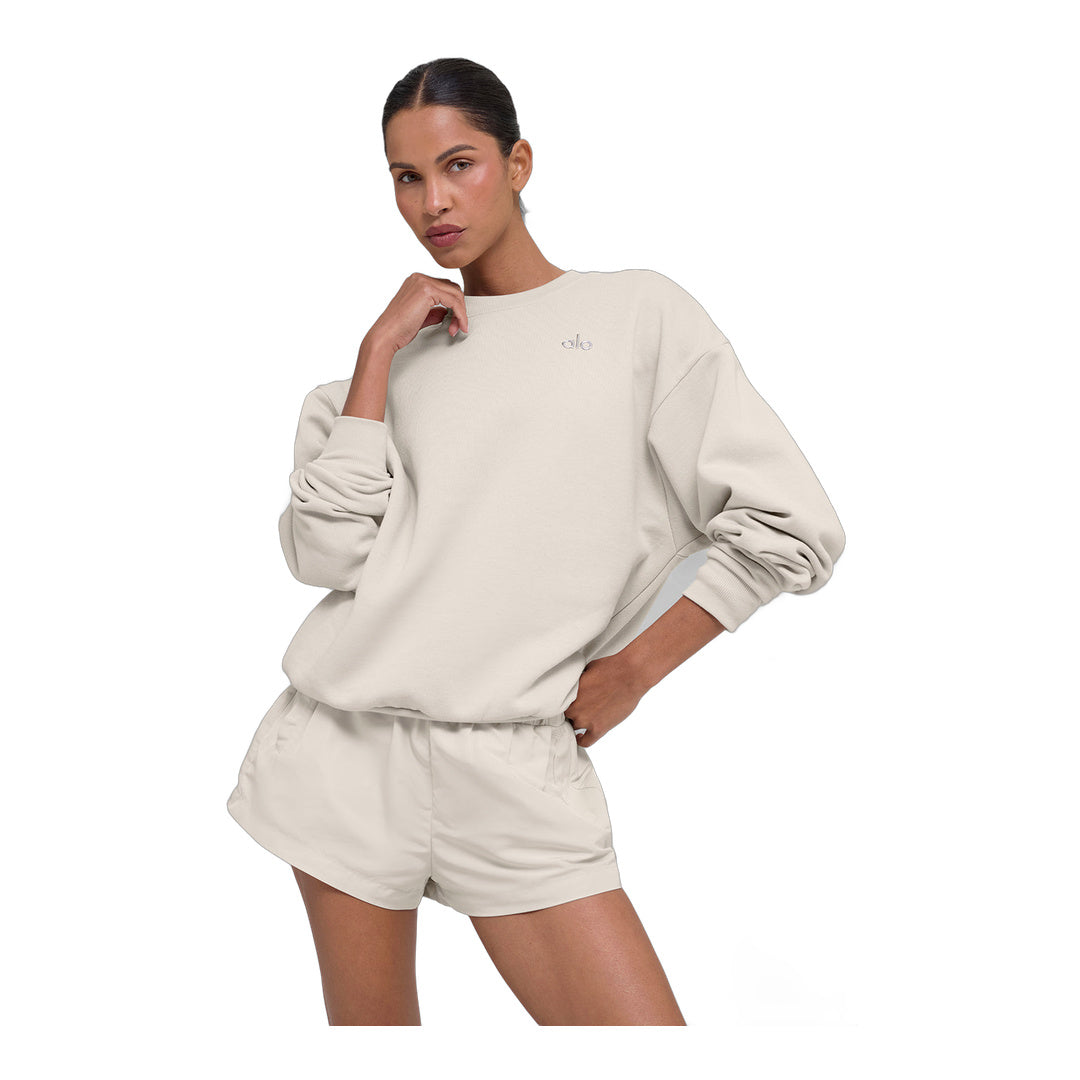 alo Accolade Crew Neck Pullover - Bone