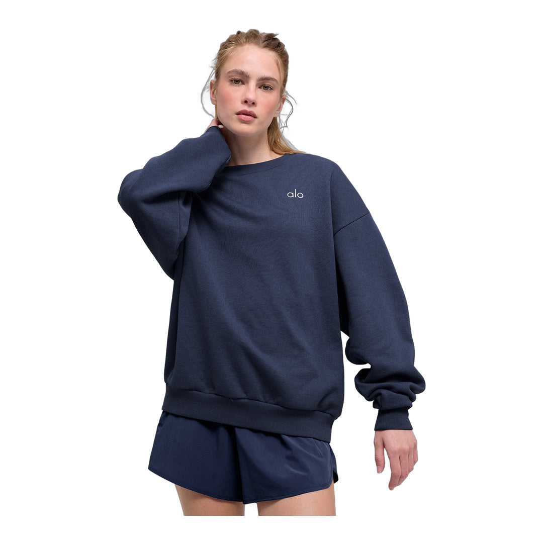 alo Accolade Crew Neck Pullover - Navy