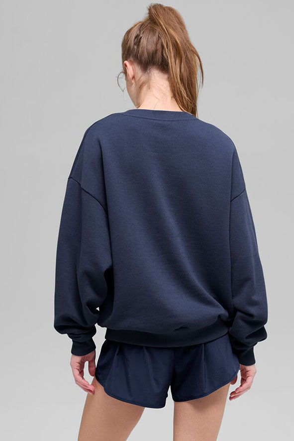 alo Accolade Crew Neck Pullover - Navy