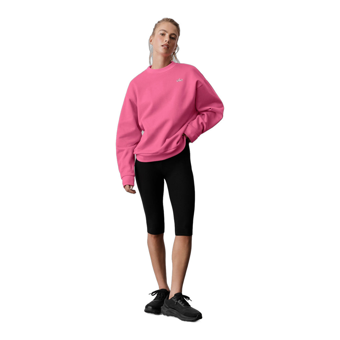 alo Accolade Crew Neck Pullover - Paradise Pink