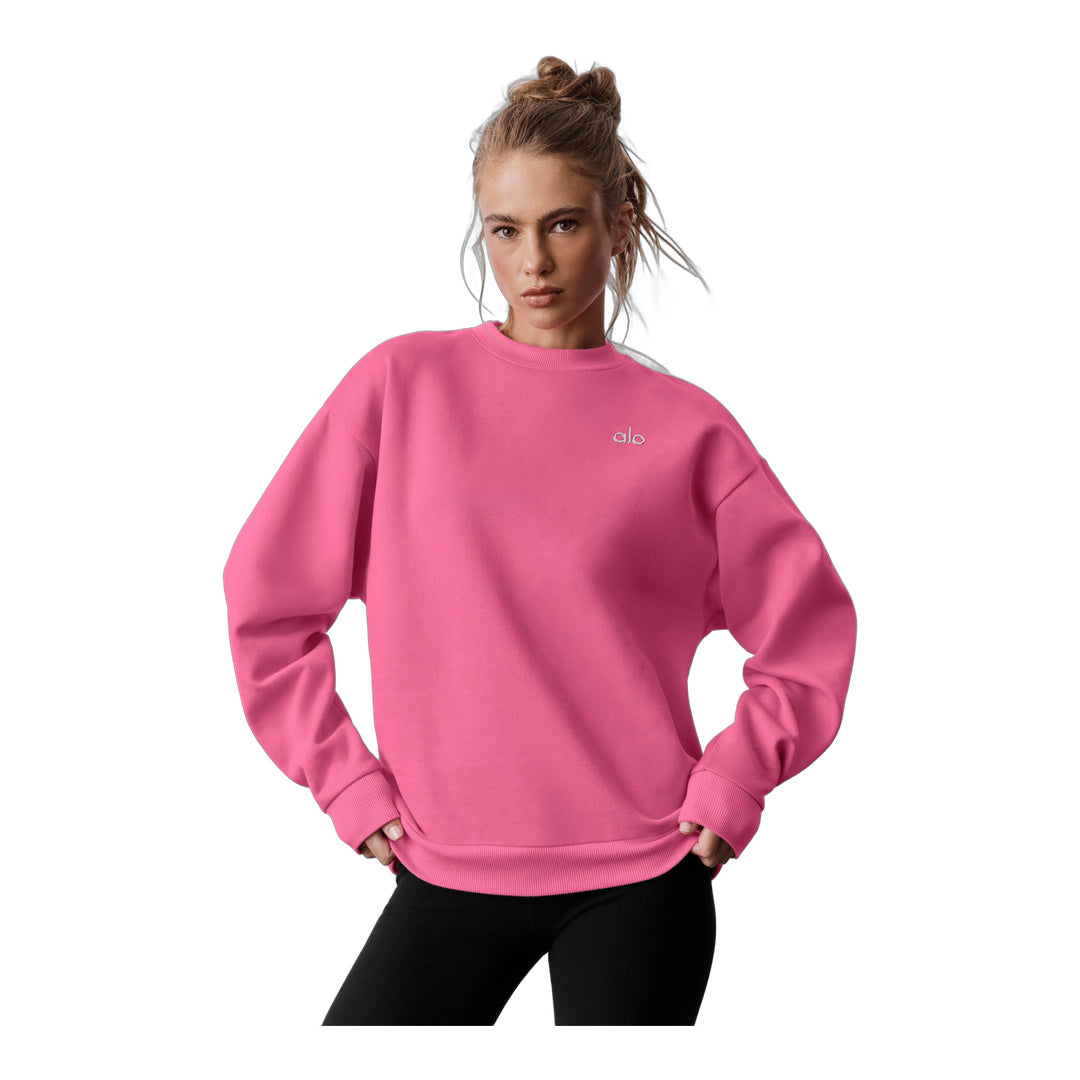 alo Accolade Crew Neck Pullover - Paradise Pink