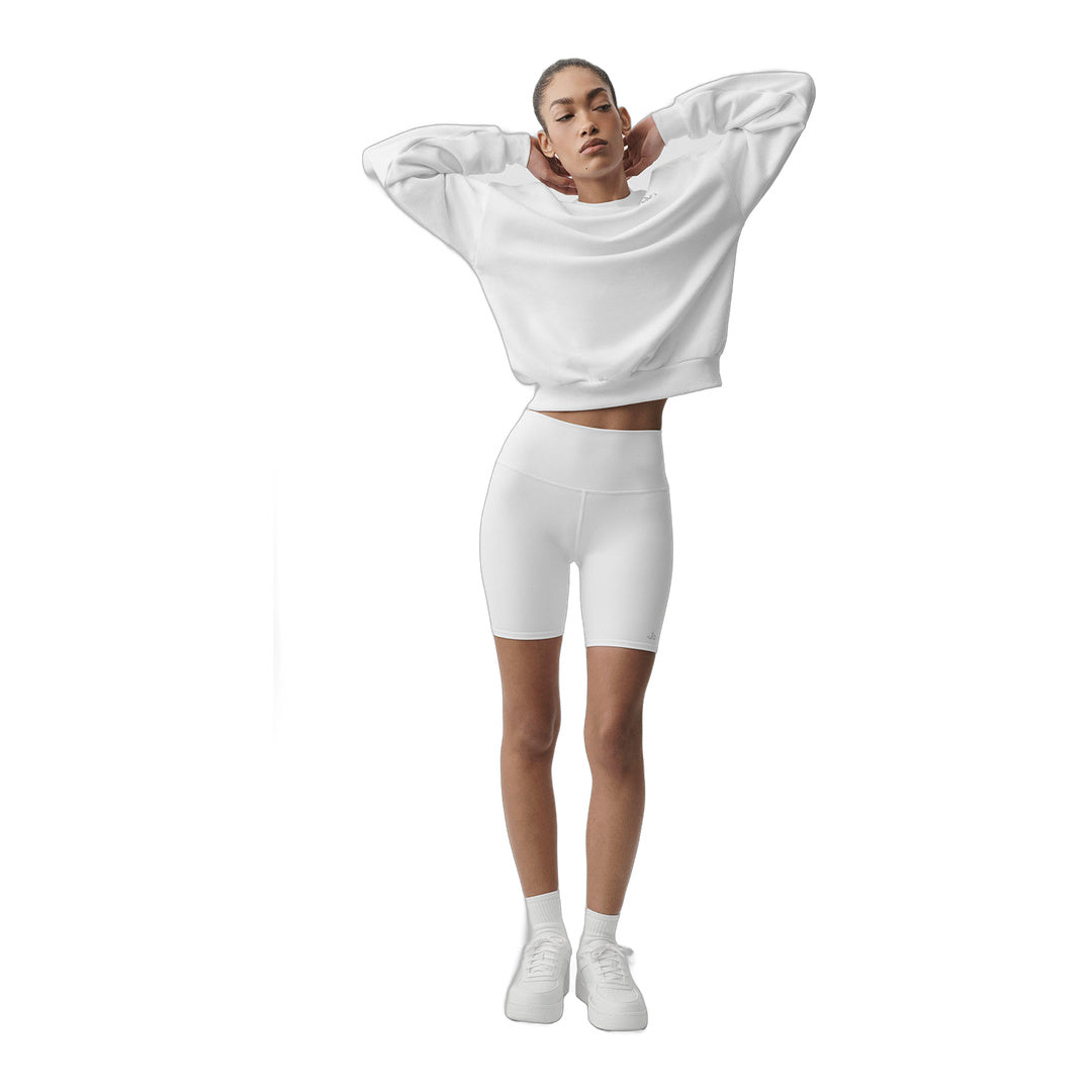 alo Accolade Crew Neck Pullover - White