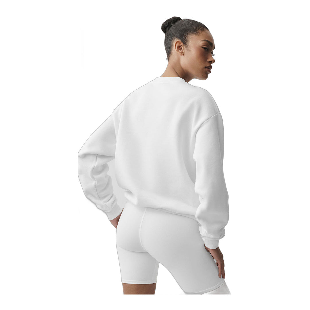 alo Accolade Crew Neck Pullover - White