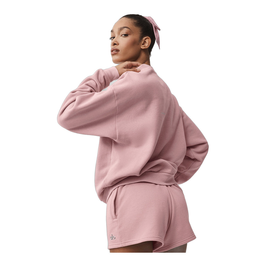 alo Accolade Crew Neck Pullover - Vintage Pink