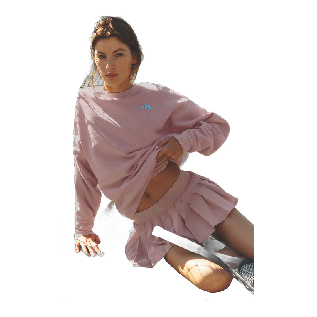 alo Accolade Crew Neck Pullover - Vintage Pink