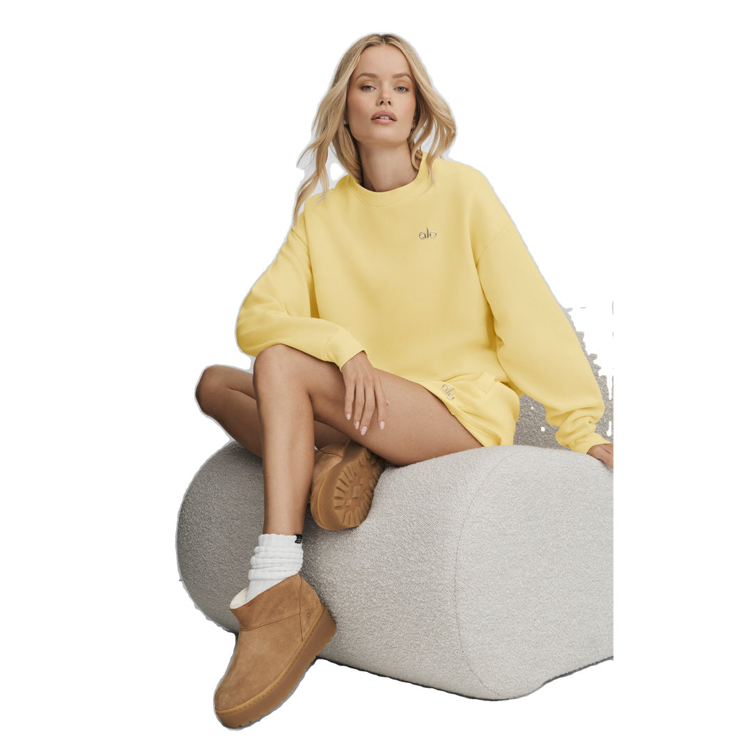 ALO Accolade Crew Neck Pullover - Warm Butter