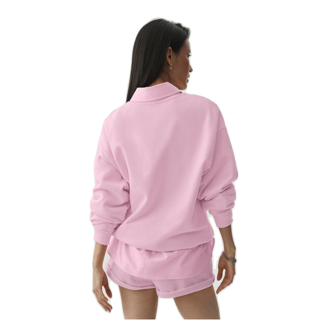 ALO Accolade Crew Neck Pullover - Pink Marshmallow