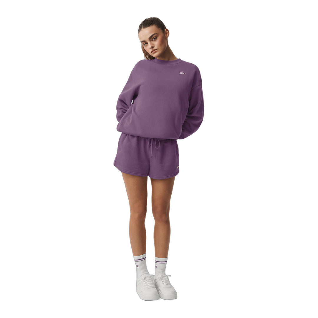 alo Accolade Crew Neck Pullover - Plum Kiss