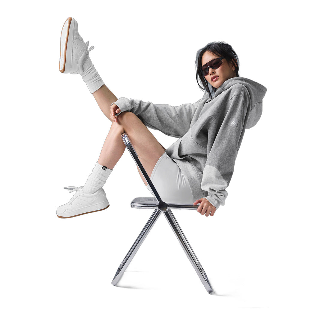 alo Make Waves Hoodie - Athletic Heather Grey Tonal