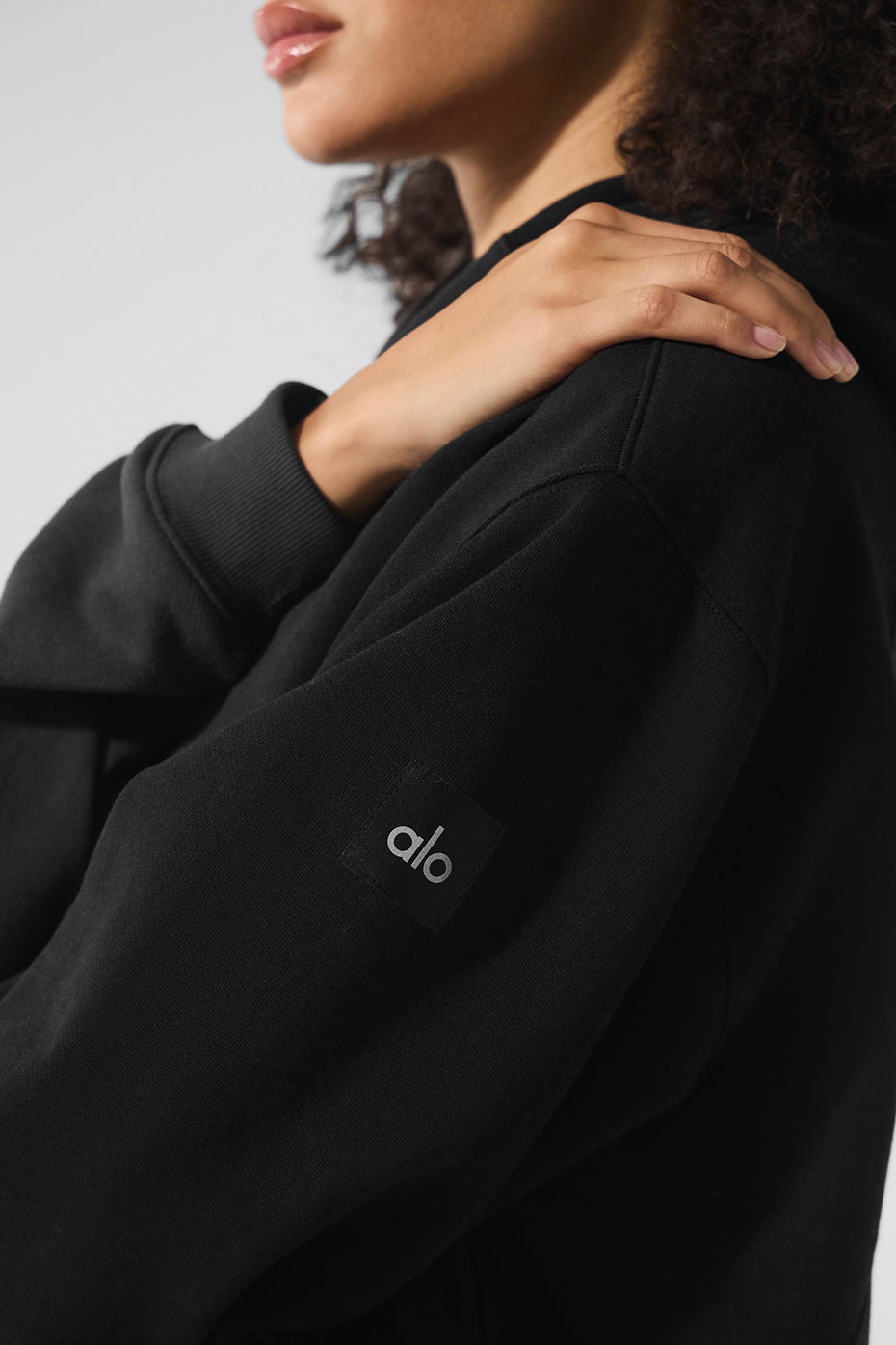 alo Make Waves Hoodie - Vintage Black Tonal