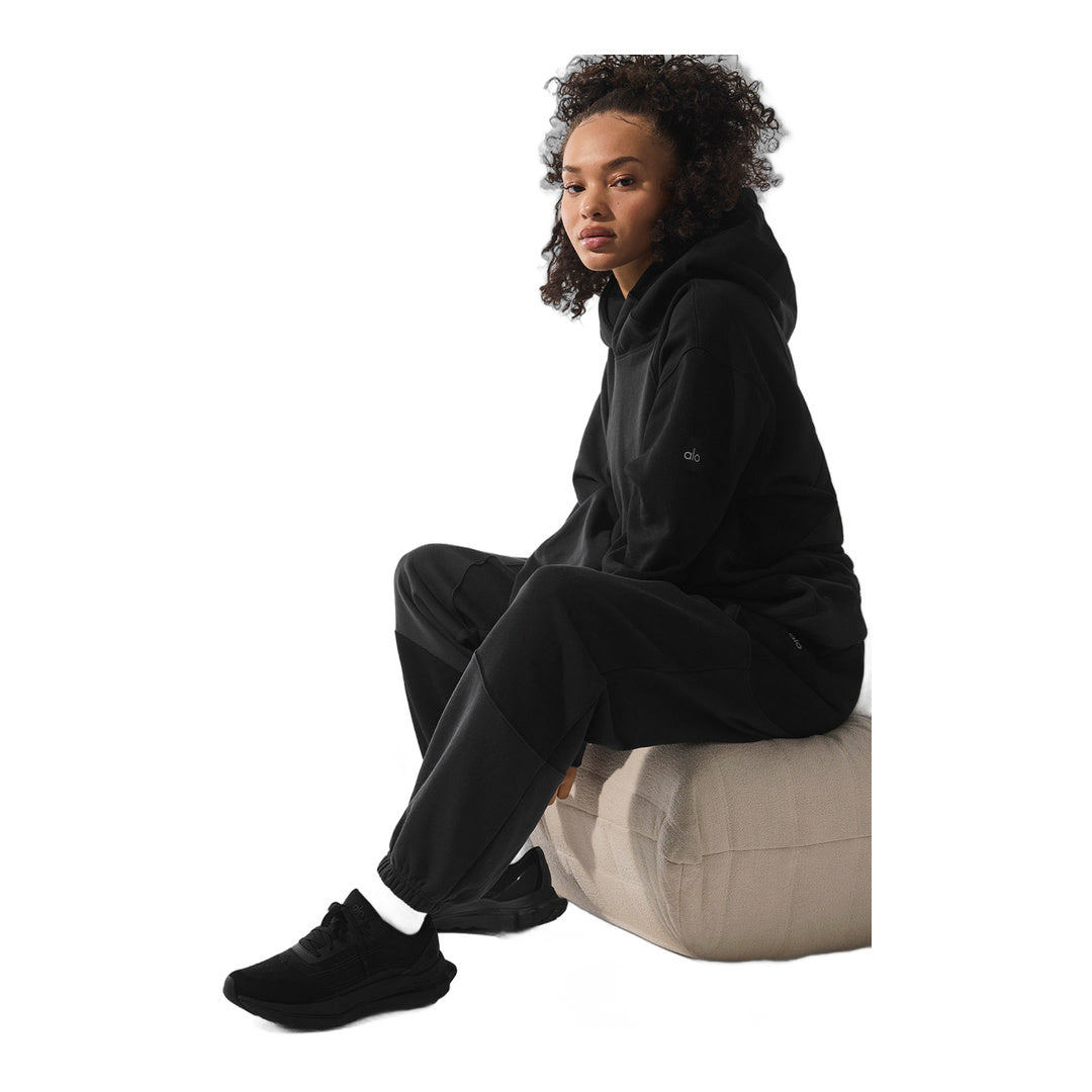 alo Make Waves Hoodie - Vintage Black Tonal