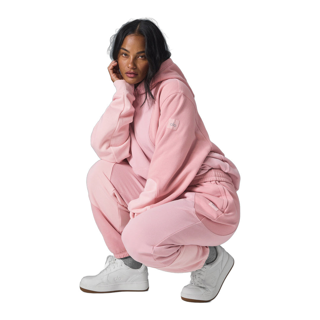alo Make Waves Hoodie - Sunset Pink Tonal