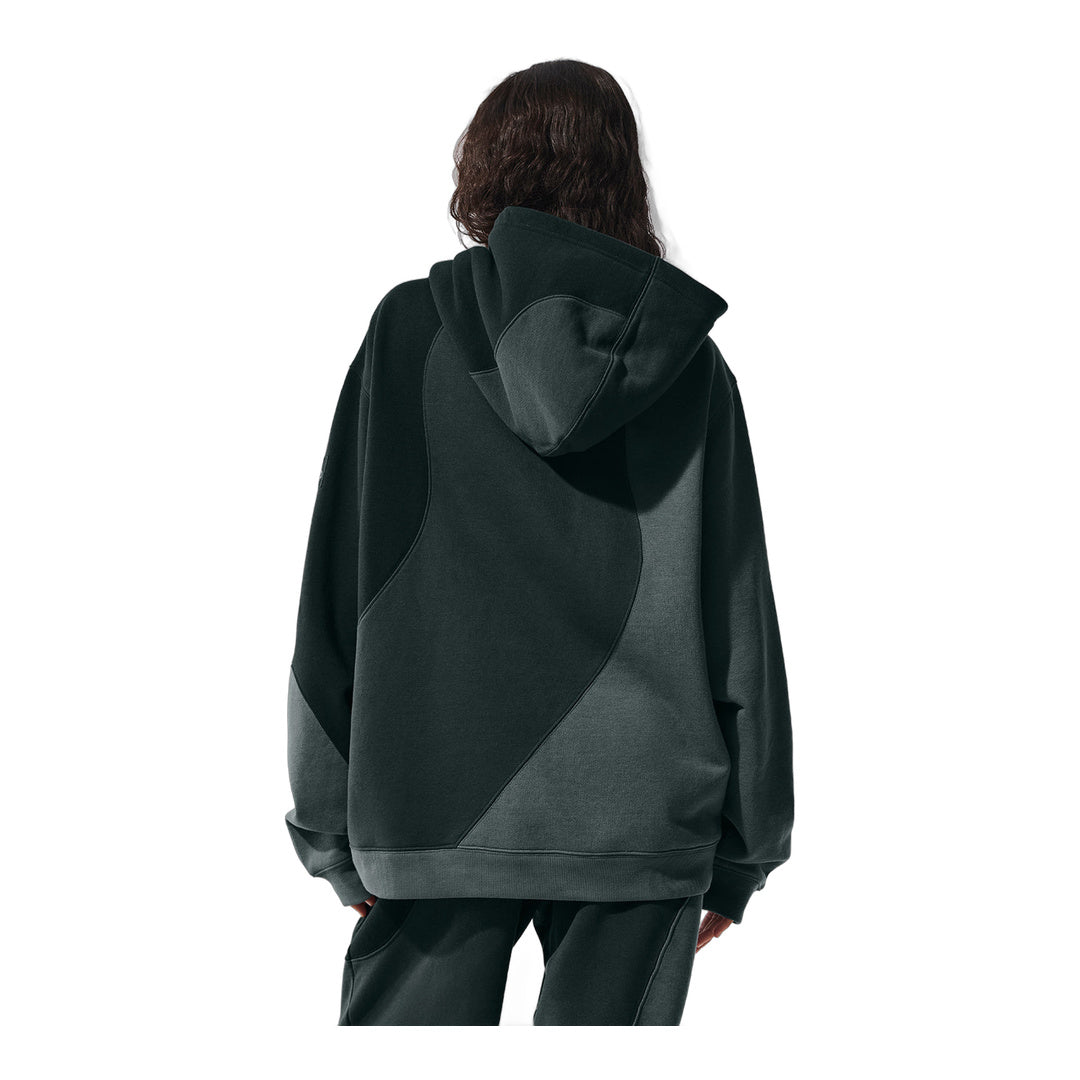 alo Make Waves Hoodie - Charcoal Green Tonal