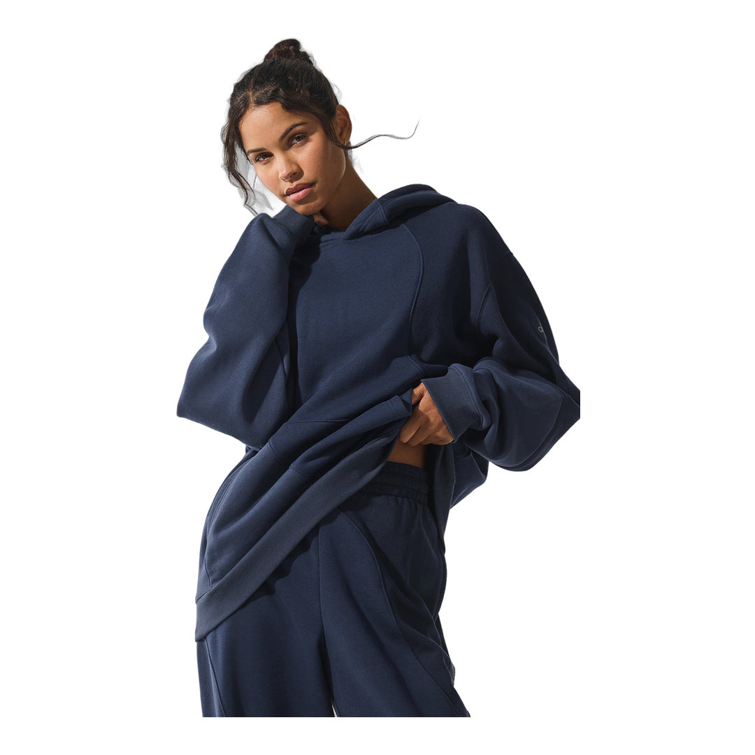 alo Make Waves Hoodie - Navy Tonal