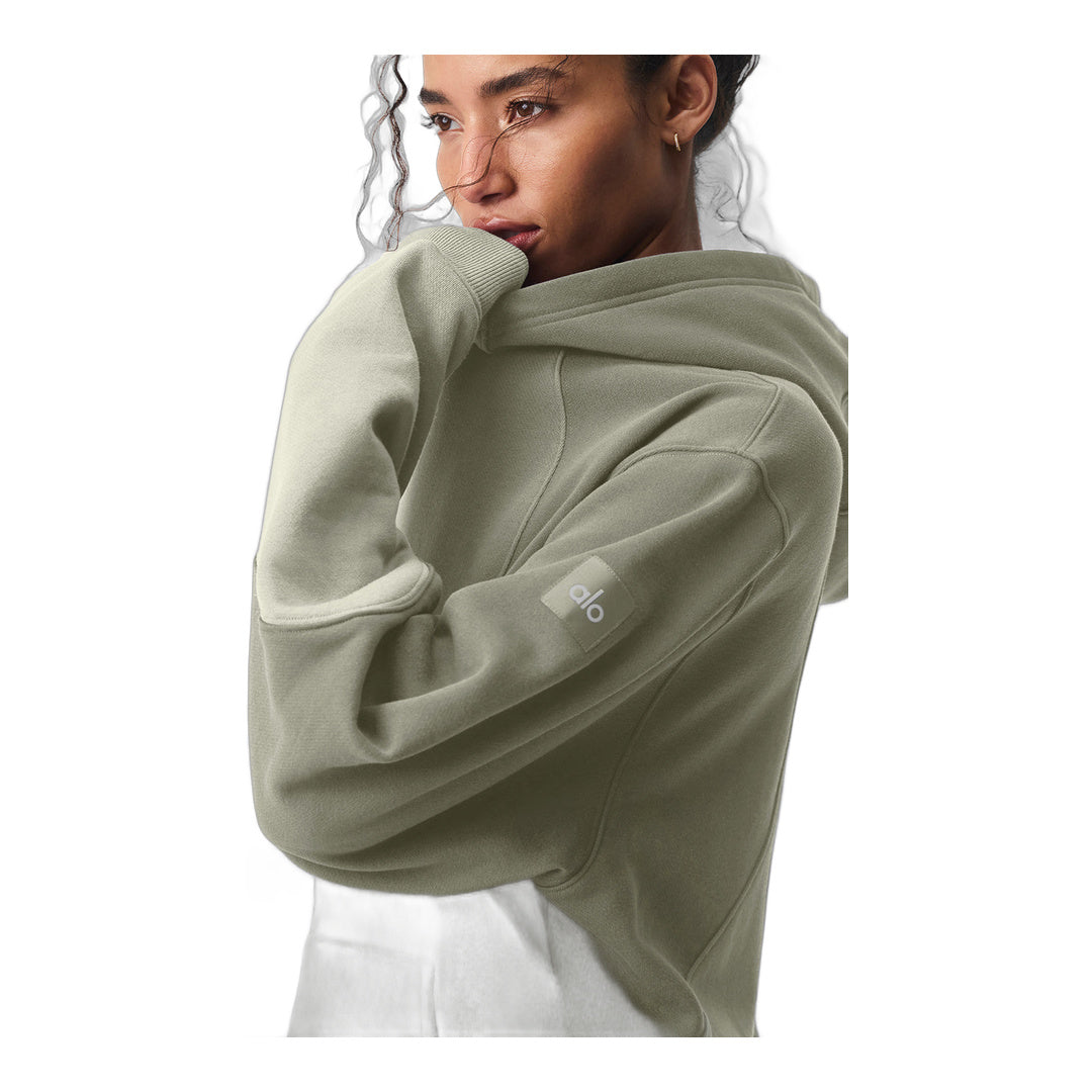 alo Make Waves Hoodie - Limestone Tonal