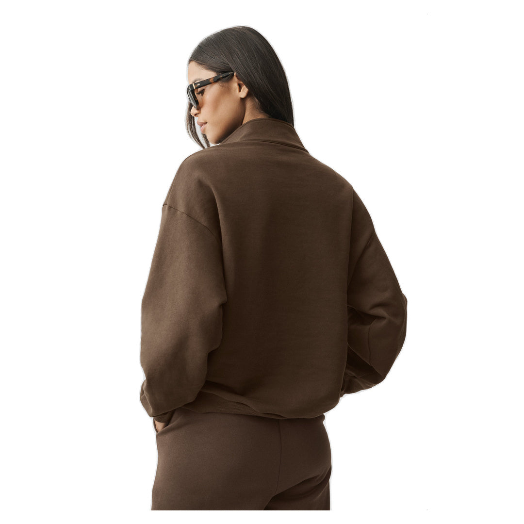 ALO Accolade 1/4 Zip Pullover - Espresso