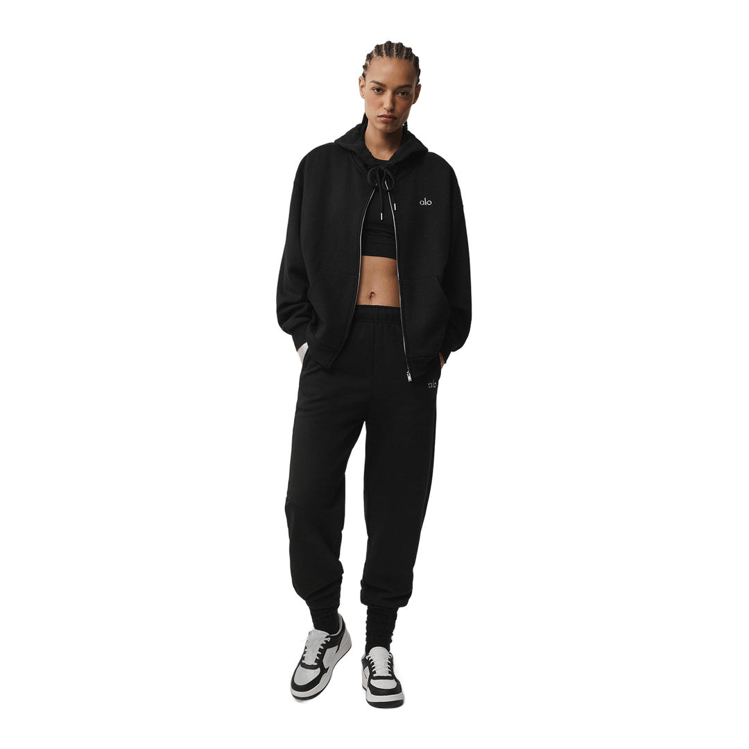 alo Accolade Full Zip Hoodie - Black