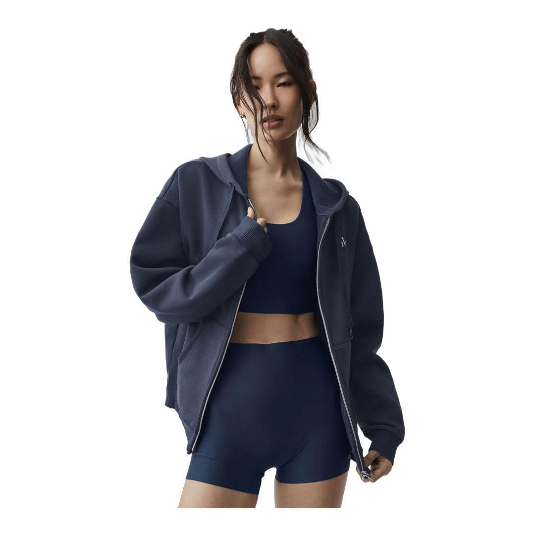 alo Accolade Full Zip Hoodie - Navy