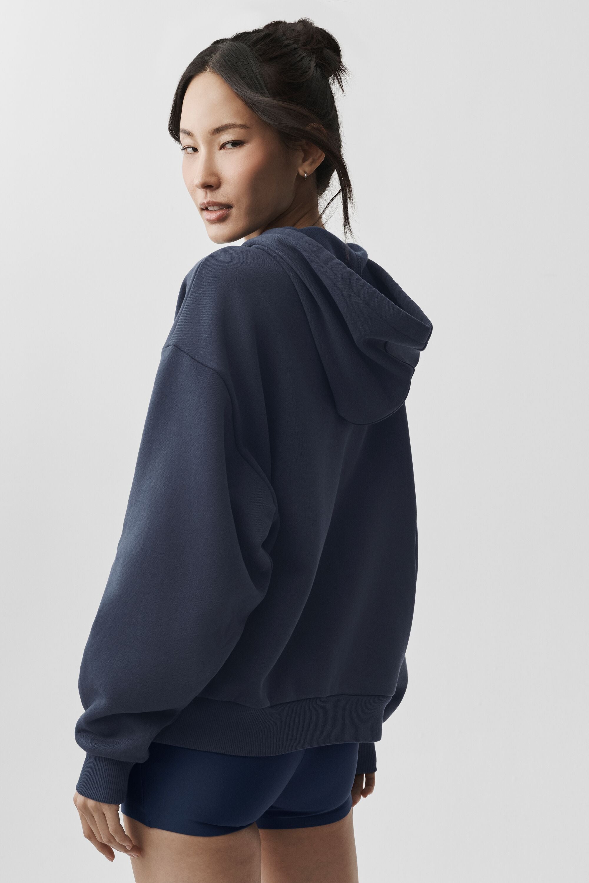 alo Accolade Full Zip Hoodie - Navy